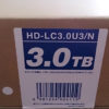 BUFFALO　3TB　外付けHDD　HD-LC3.0U3/N